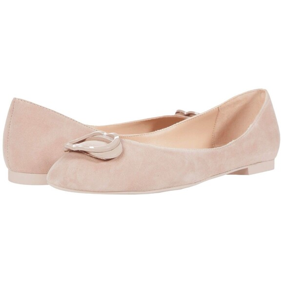 STUART WEITZMAN Women’s Adeliza Beige Suede Flats Sz 38/7.5 NIB $350 Retail - Picture 1 of 10